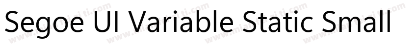 Segoe UI Variable Static Small Bold字体转换